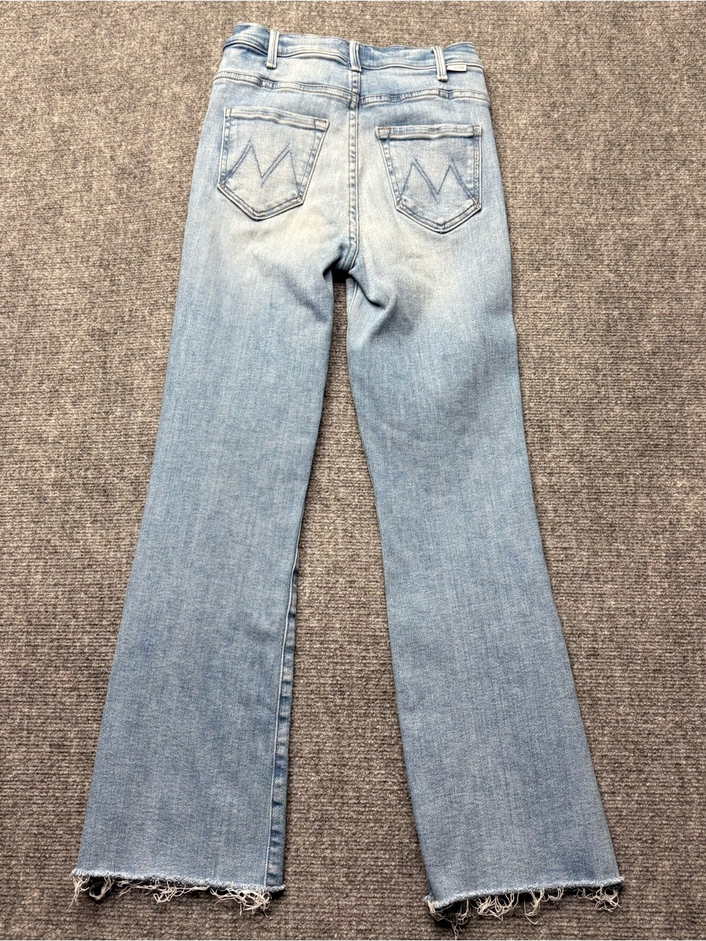 Mother Jeans Womens 25 Blue Hustler Ankle Fray in Au Revoir USA Made Stretch - Picture 2 of 14
